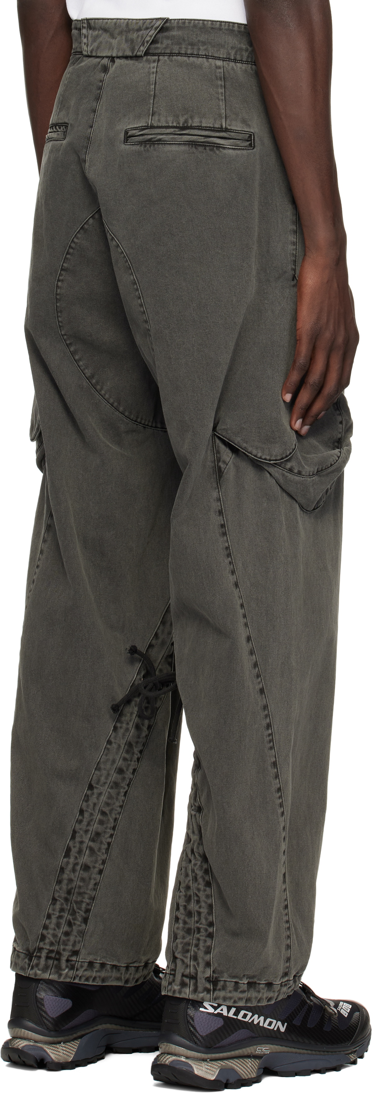 HYEIN SEO Gray Dyed Cargo Pants