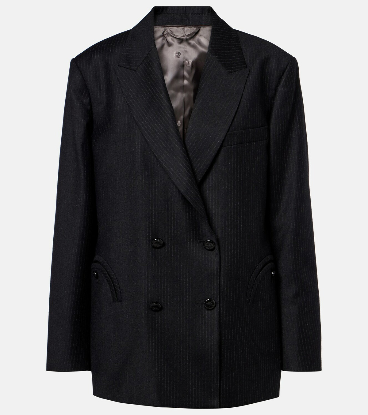 Blazé Milano Nightbreak pinstripe virgin wool blazer