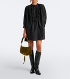 Chloé Marcie Foulard Small velvet shoulder bag