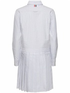 THOM BROWNE - Striped Oxford Cotton Mini Dress