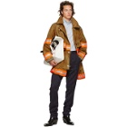 Calvin Klein 205W39NYC Brown Aged Fireman Coat