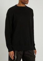 Rick Owens Jumbo Ribbed Wool Jumper Black