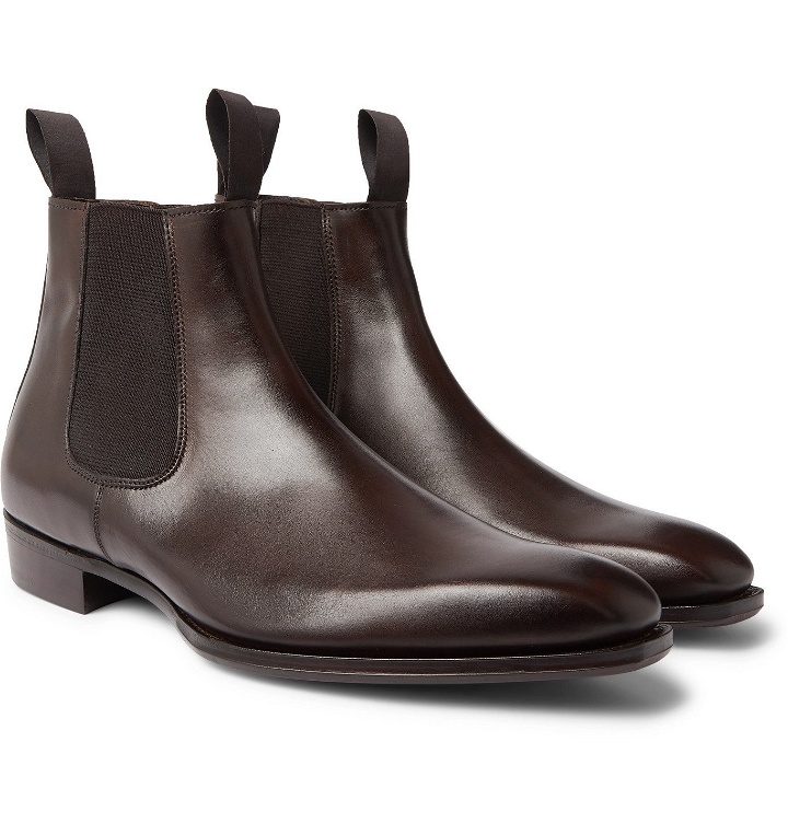 Photo: George Cleverley - Robert Leather Chelsea Boots - Brown