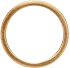 Maison Margiela Gold Polished Numbers Ring