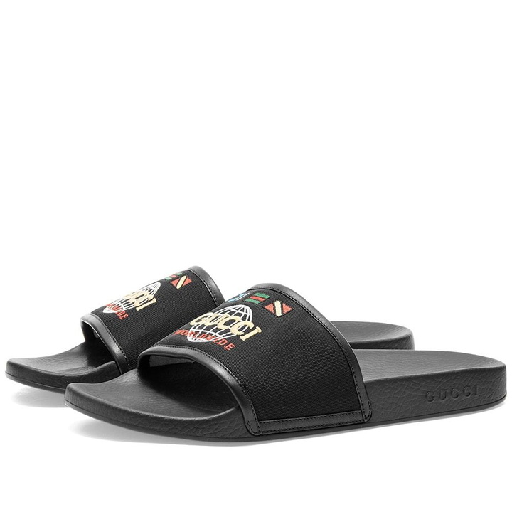 Photo: Gucci Pursuit Gucci Worldwide Flag Slide