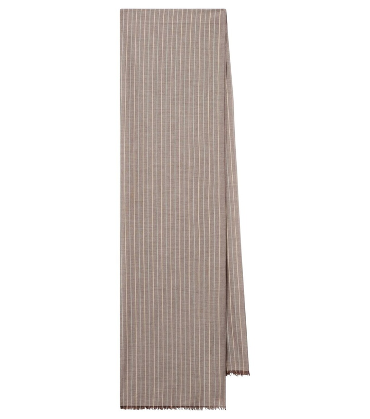 Photo: The Row Guel striped cotton scarf