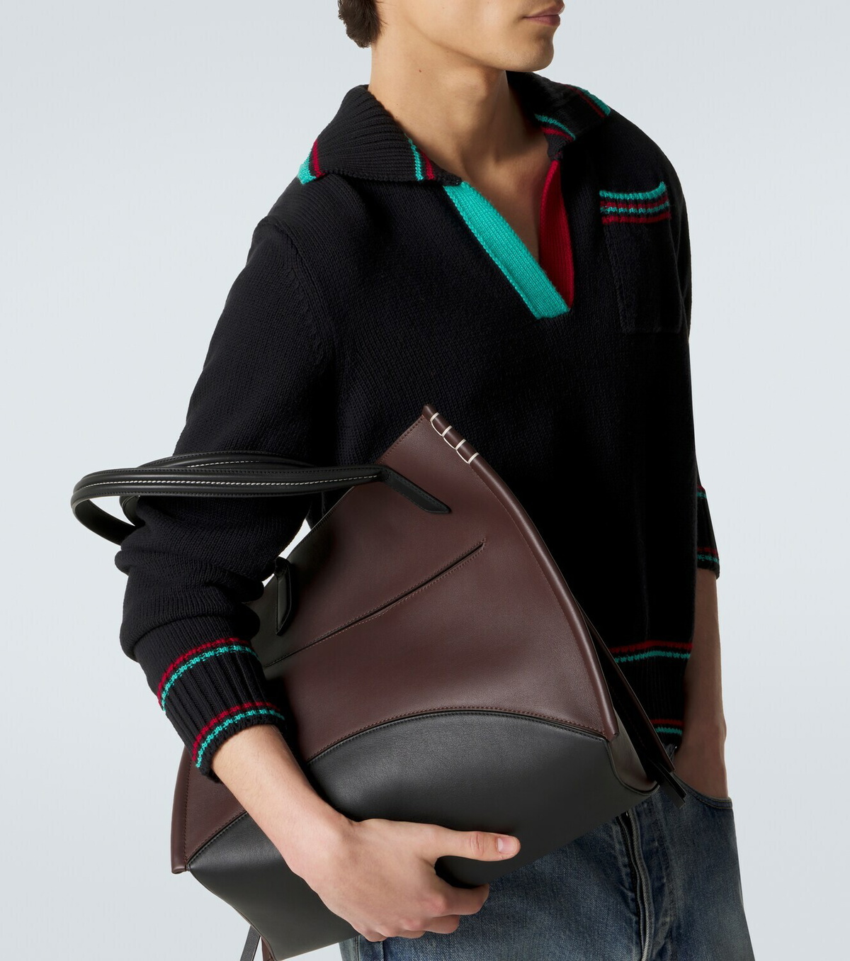 JW Anderson Loafer Cabas leather tote bag