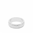 Pearls Before Swine Men's Ruln Band Ring in Silver