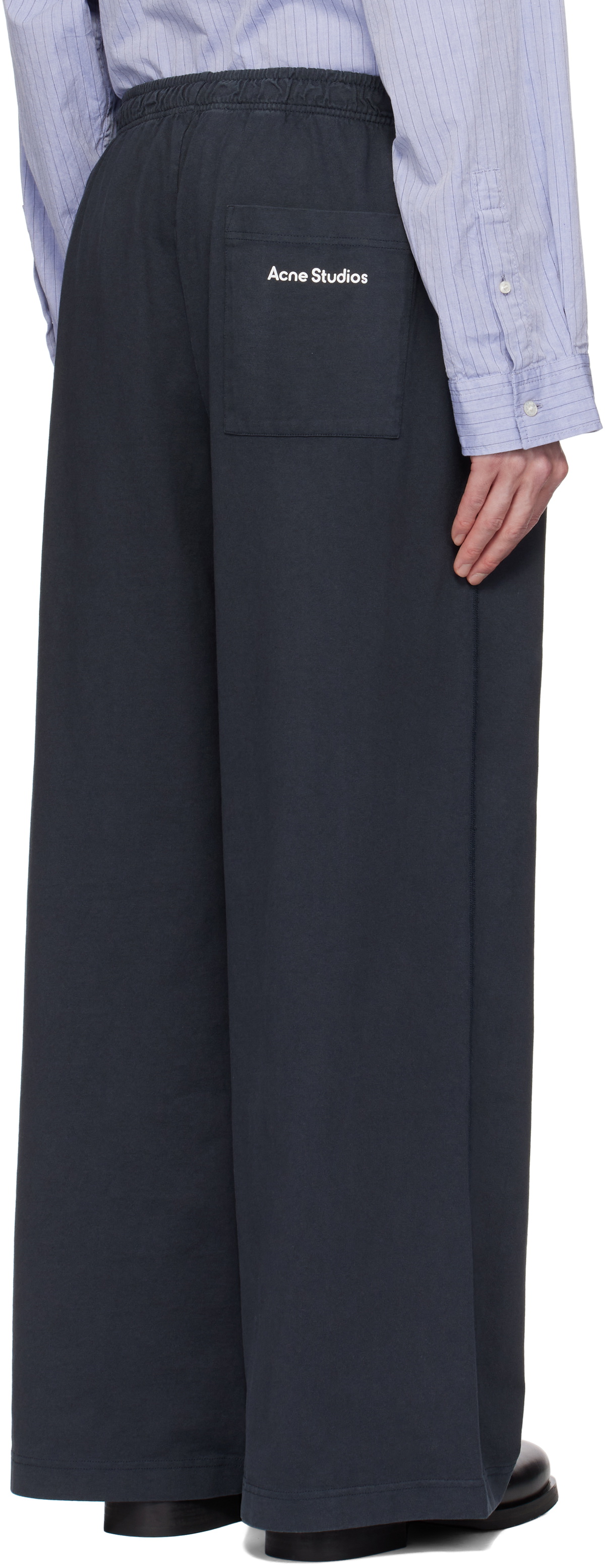 アクネストゥディオズ logo stamp ウェットパンツ M Acne Studios ロゴスタンプスウェットパンツ - メルカリ