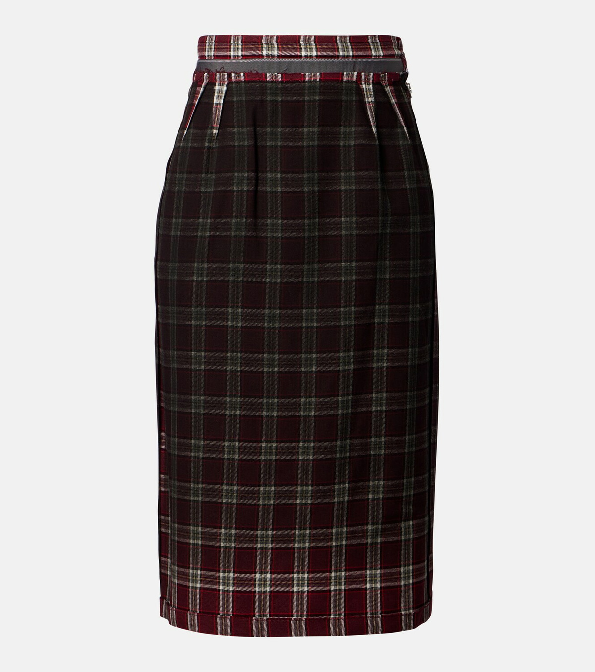 Maison Margiela Checked pencil skirt