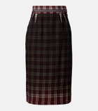 Maison Margiela Checked pencil skirt