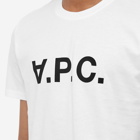 A.P.C. Men's VPC Logo T-Shirt in White/Green