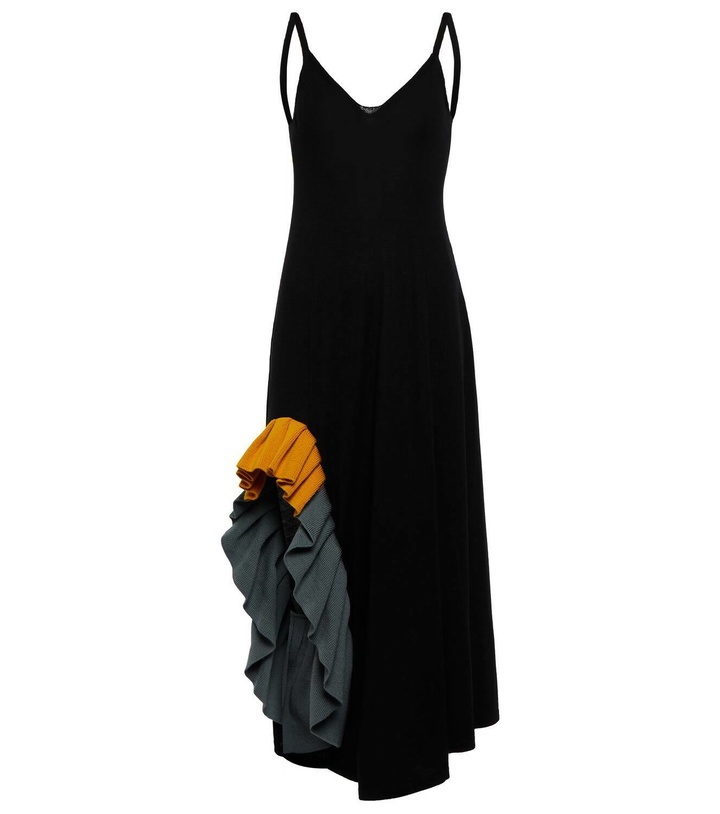 Photo: Loewe Ruffle-trimmed wool slip dress