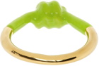 Marshall Columbia SSENSE Exclusive Green Alan Crocetti Edition Knot Ring