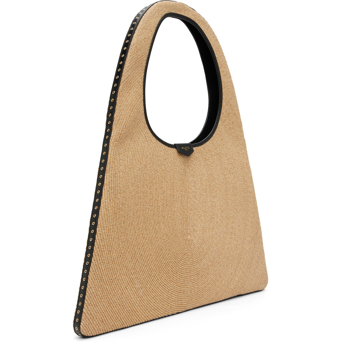 ALAÏA Beige One Piece Paper Straw Tote