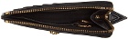 Versace Black 'La Medusa' Half Zip Wallet