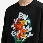 Givenchy Men's Paint Logo Sweatshirt in Black