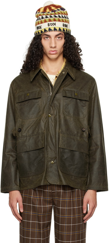 Photo: Bode Khaki Waxed Jacket