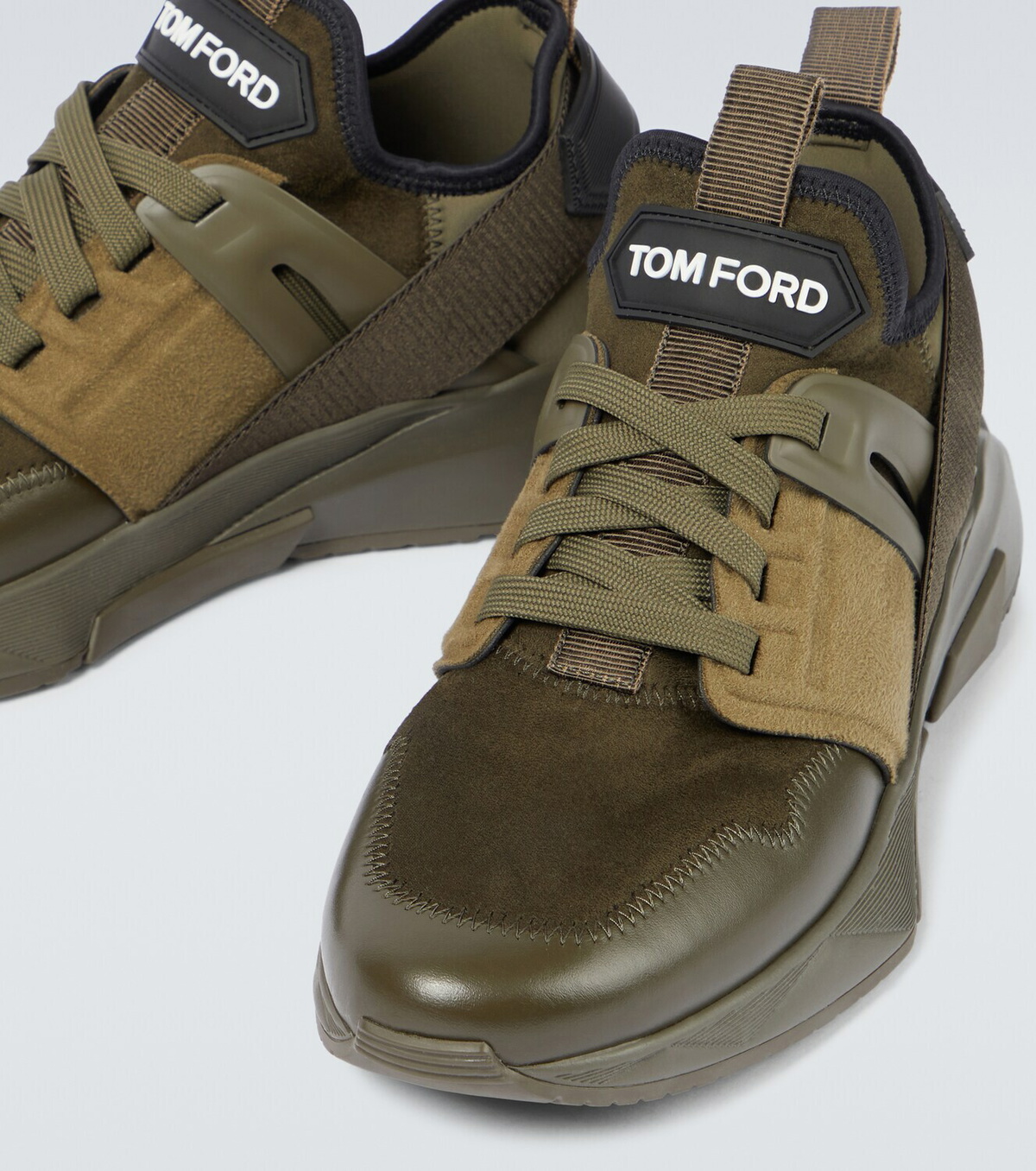 Tom Ford Jago leather and suede sneakers TOM FORD