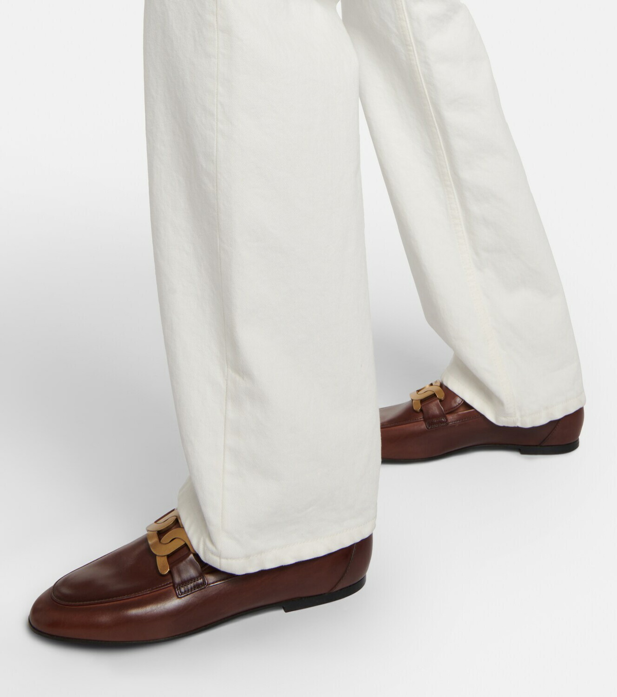 tod's kate leather loafers