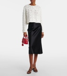 Rixo Kyra open-knit cotton cardigan