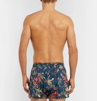 Anonymous Ism - Printed Voile Boxer Shorts - Blue