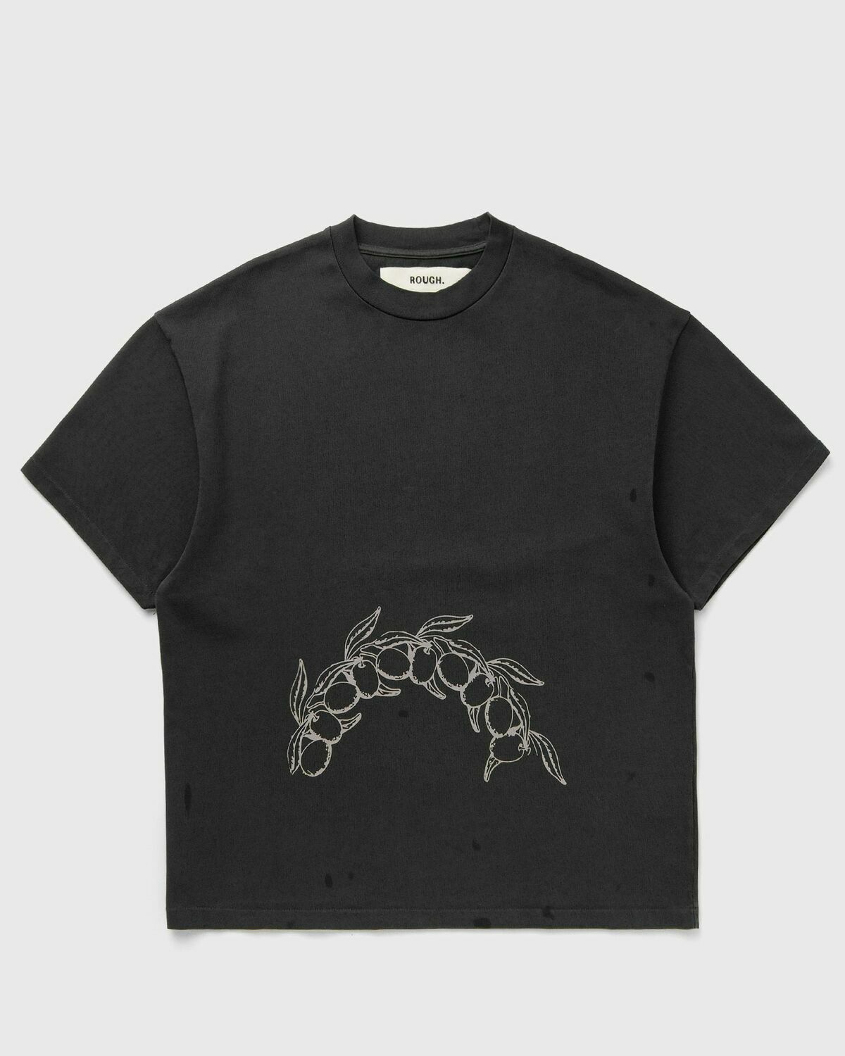 Rough. WREATH TEE Brown Mens Shortsleefe