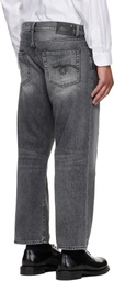 R13 Black Washed Boyfriend Jeans
