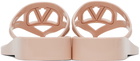 Valentino Garavani Pink VLogo Signature Rubber Thong Sandals