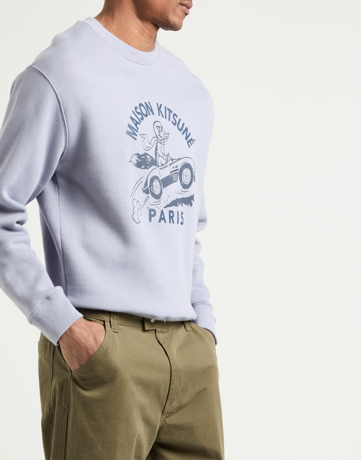 Maison Kitsuné Mens Sweatshirt Lilac