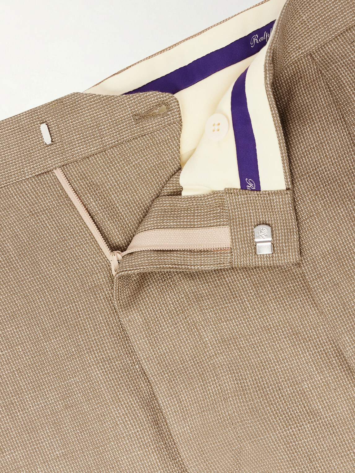 Ralph Lauren Purple label - Straight-Leg Pleated Linen, Cotton and Silk-Blend Suit Trousers - Neutrals