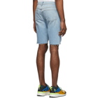 Frame Blue Denim LHomme Cut-Off Shorts