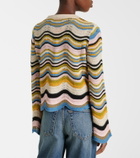 La DoubleJ Chevron crochet cotton sweater