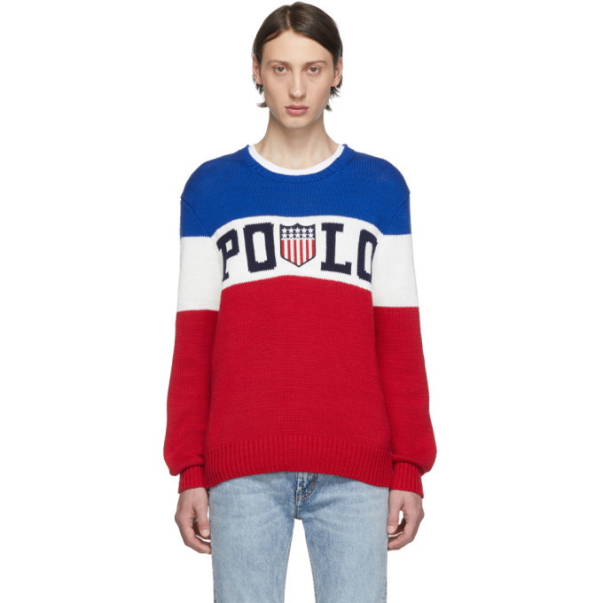 Photo: Polo Ralph Lauren Blue and Red Striped Sweater