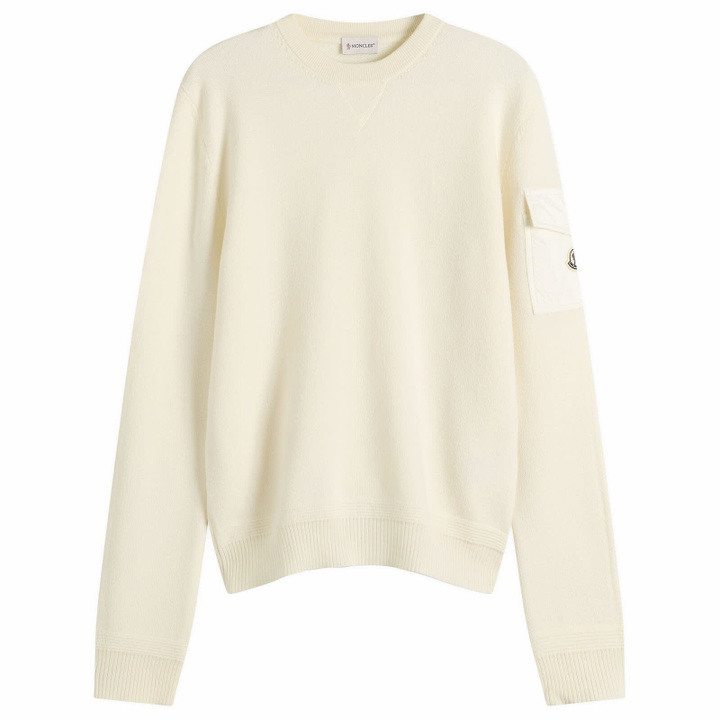 Photo: Moncler Men's Crew Neck in White