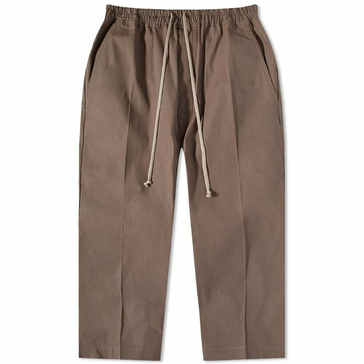 Photo: Rick Owens Men's Drawstring Cropped Pants in Dust