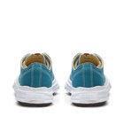 Maison MIHARA YASUHIRO Men's Hank Low Original Sole Toe Cap Canvas Sneakers in Blue
