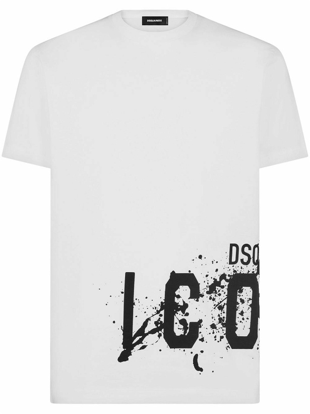 Photo: DSQUARED2 - Icon Splash Cotton T-shirt