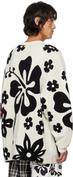 Walter Van Beirendonck White Android Knit Sweater