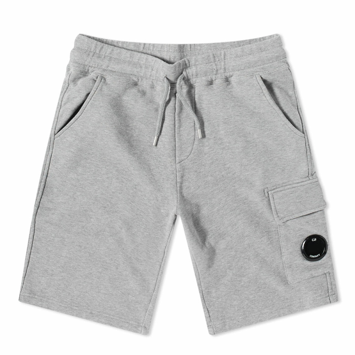 Photo: C.P. Company Undersixteen Women's Lens Sweat Short in Grey Melange