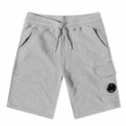 C.P. Company Undersixteen Women's Lens Sweat Short in Grey Melange