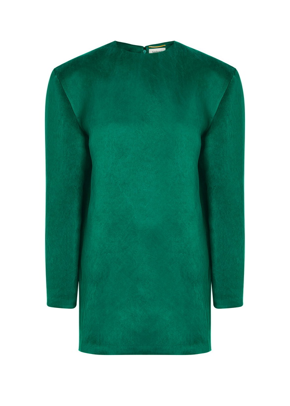 Saint Laurent Draped Dress In Jersey Saint Laurent