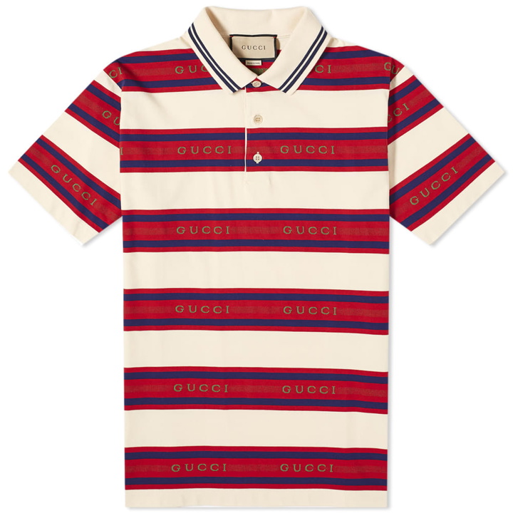 Photo: Gucci Stripe Logo Polo