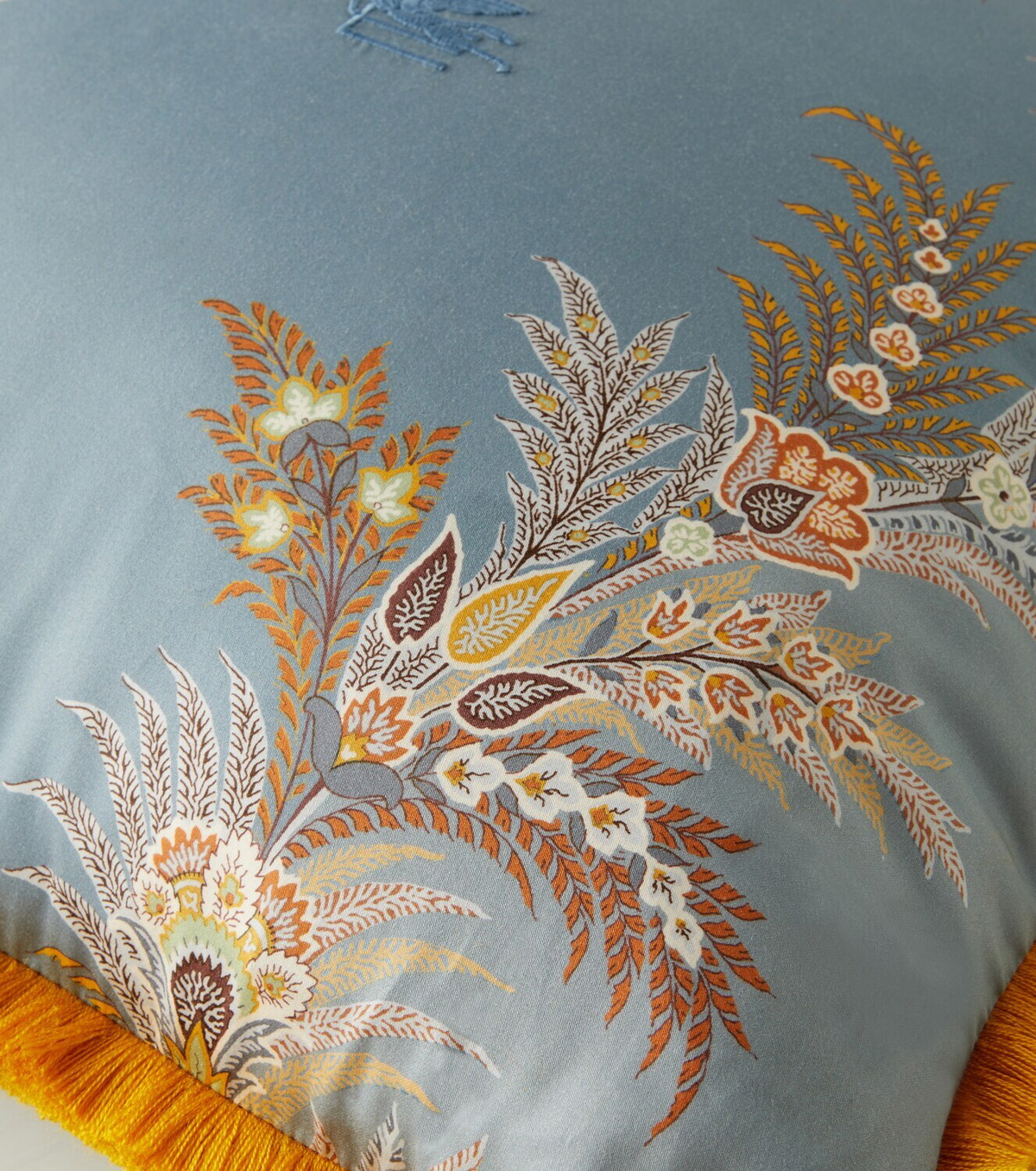 Etro Pegaso floral cotton cushion