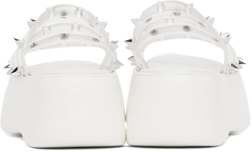 Jean Paul Gaultier White Melissa Edition 'The Becky Punk Love' Slides