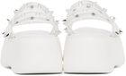 Jean Paul Gaultier White Melissa Edition 'The Becky Punk Love' Slides