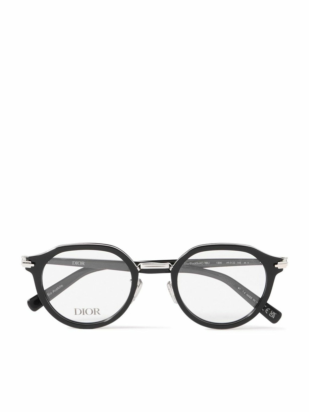Photo: Dior Eyewear - DiorBlackSuit R8U Round-Frame Acetate and Silver-Tone Optical Glasses