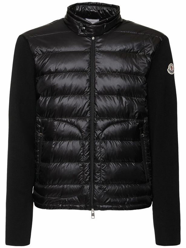 Photo: MONCLER Padded Wool Zip-up Cardigan