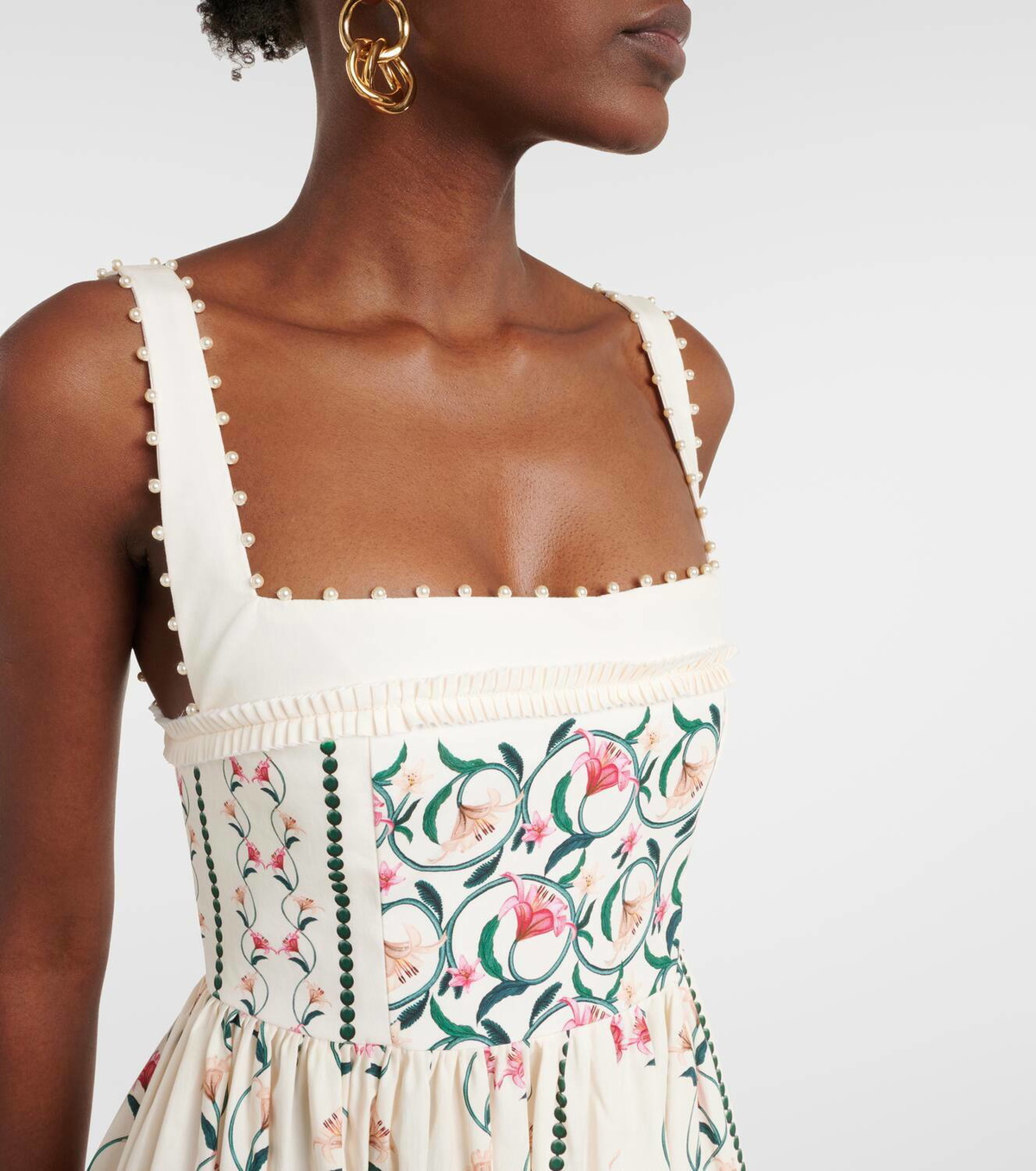 Agua by Agua Bendita Barbara Rocio embroidered midi dress Agua by Agua  Bendita