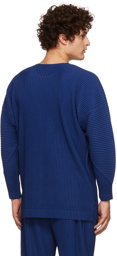 Homme Plissé Issey Miyake Blue Monthly Colors December Long Sleeve T-Shirt